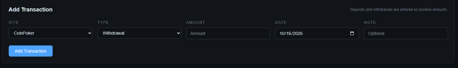 Add Transaction